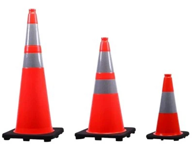 Kerucut keselamatan lalu lintas jalan yang fleksibel