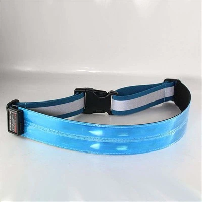 Tali Pinggang Larian Reflektif LED Boleh Dicas semula USB
